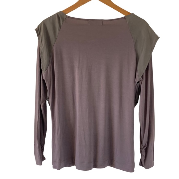 BNWT Mint Velvet Women's Relaxed Floaty Fit Charcoal Grey Blouse Uk Size 16 - Picture 3 of 16